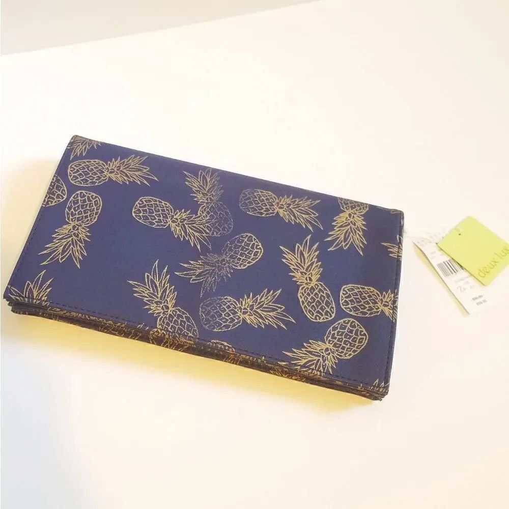 NWT Deux Lux Pineapple Clutch